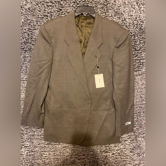 New  With tag Mani by Giorgio Armani Men' pure Virgin Wool Blazer 43 Long - Picture 1 of 14